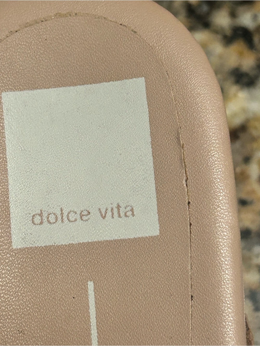 Dolce Vita Tan Ribbed Clog Mules with Wood Heel - Picture 3 of 4
